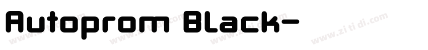 Autoprom Black字体转换 Autoprom Black字体转换